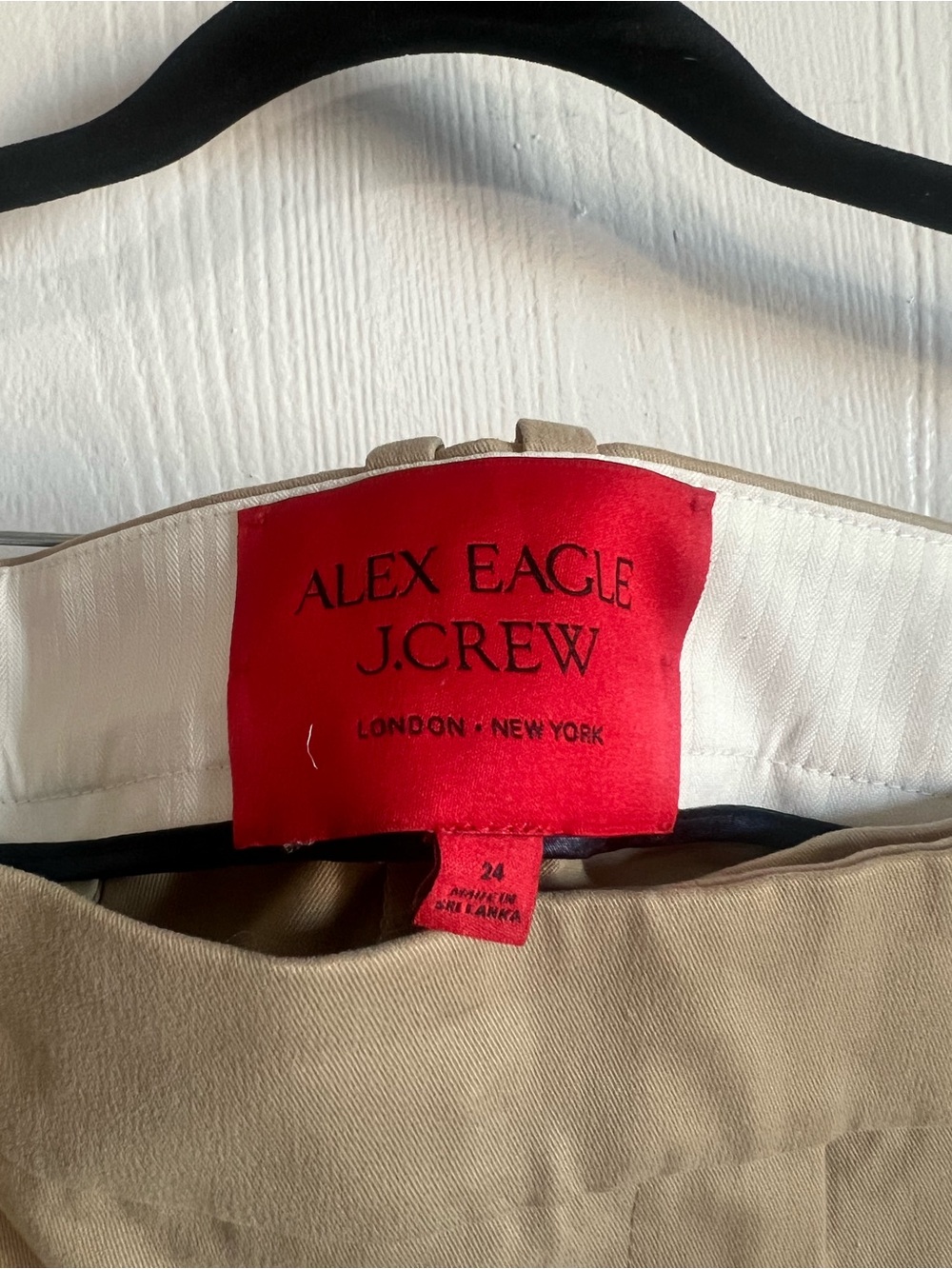Alex Eagle X J.Crew Stretch Chino Pant Toasted Sesame Size 24 NWT - Picture 10 of 12